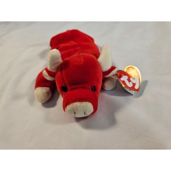 Snort the Bull TY Beanie Baby Plush Toy 1995 NEW WITH TAG - Picture 5 of 6